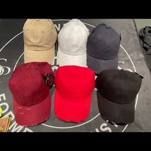Distressed hats